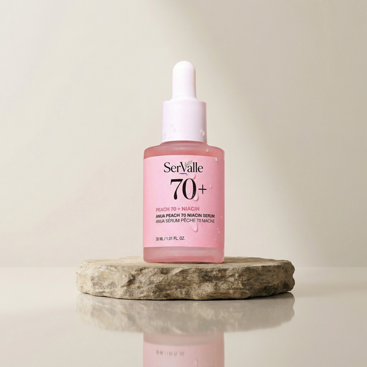 Peach Niacin Serum för ljusare och jämnare hudton